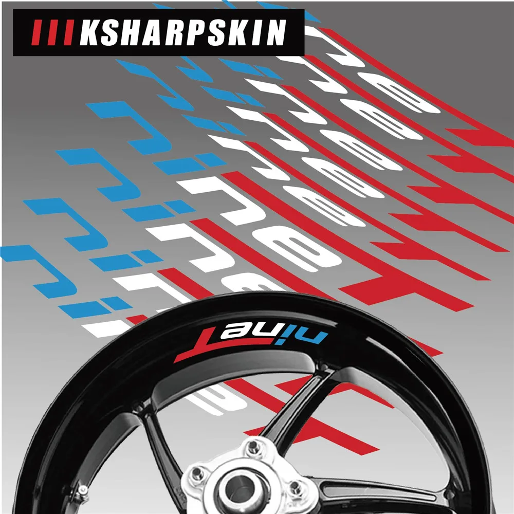 Наклейка на колеса мотоцикла Светоотражающая мото Водонепроницаемая наклейка