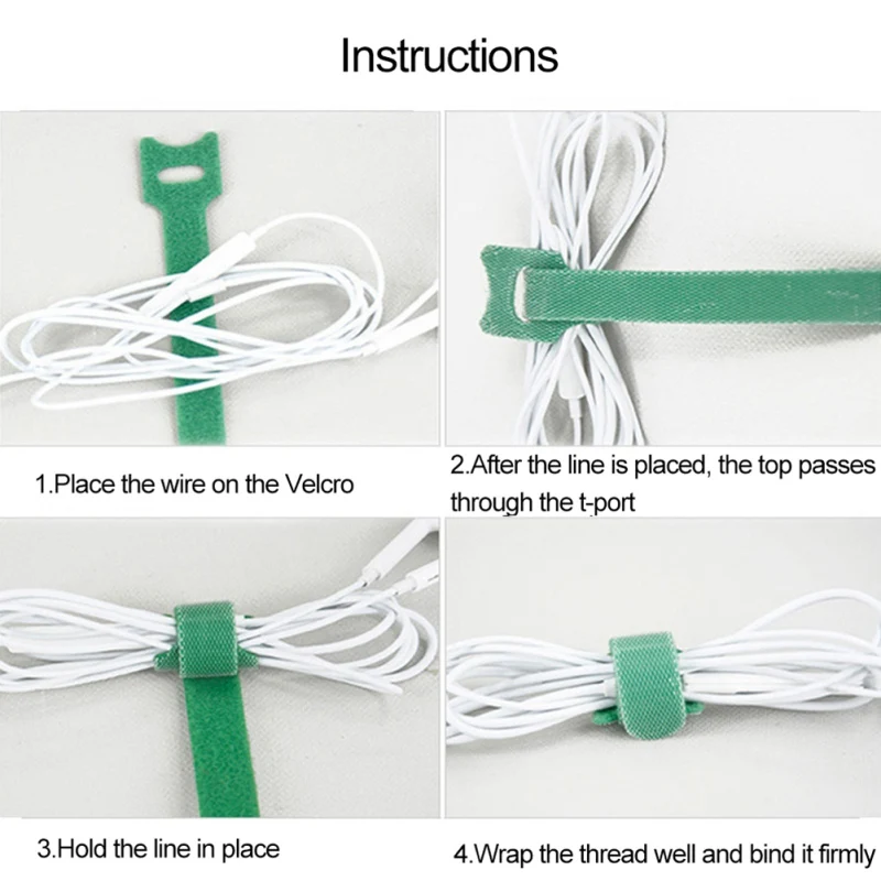 50 шт. зажим для хранения кабеля многоразовый держатель органайзер шнура