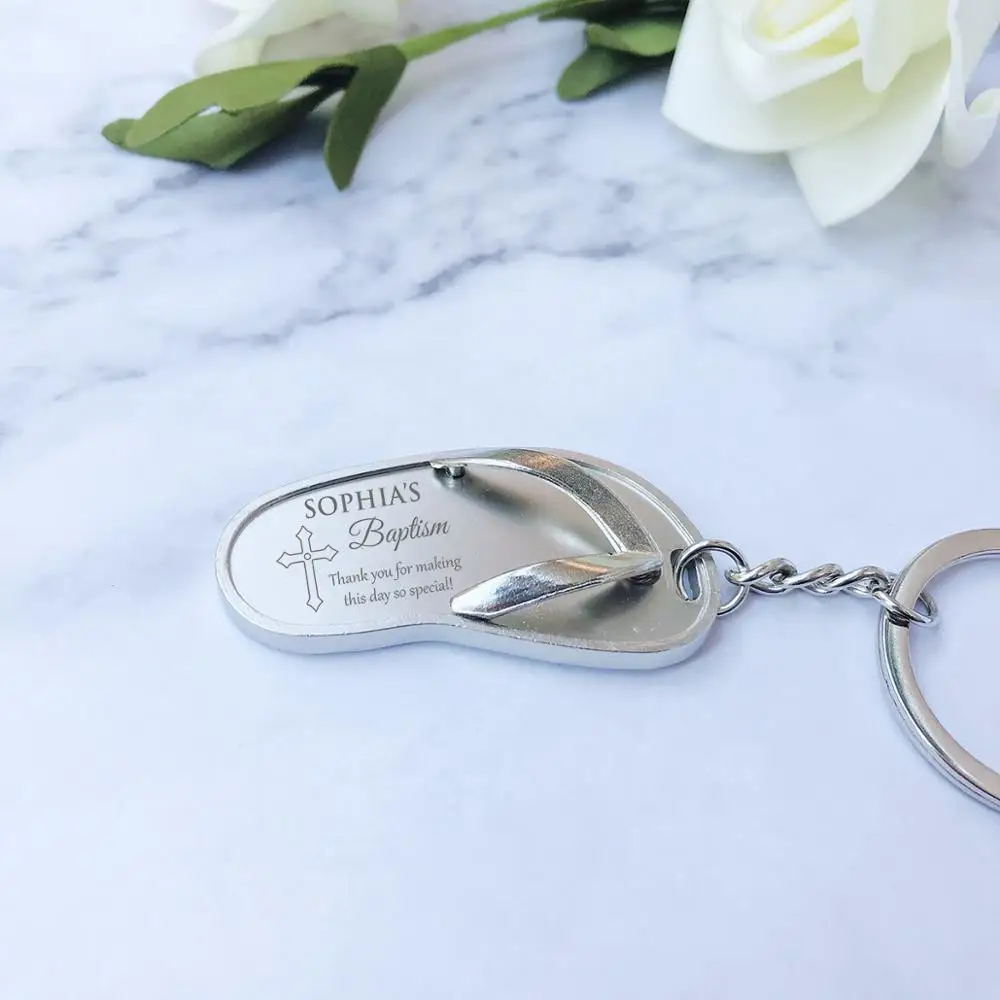 25 шт. персонализированные крещение пользу пользовательское имя мини шлепанцы