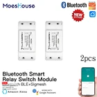 Модуль реле переключателя MoesHouse, беспроводной переключатель с поддержкой Bluetooth и поддержкой AlexaGoogle Home
