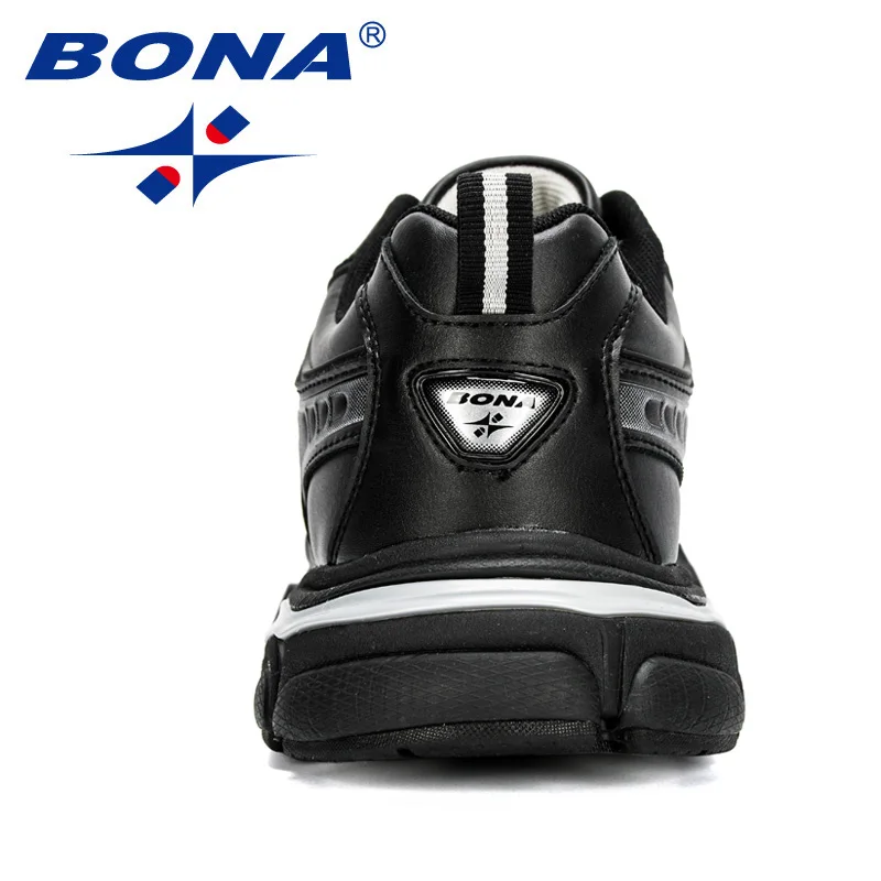 Кроссовки BONA мужские кожаные Стильная Спортивная обувь для бега удобные