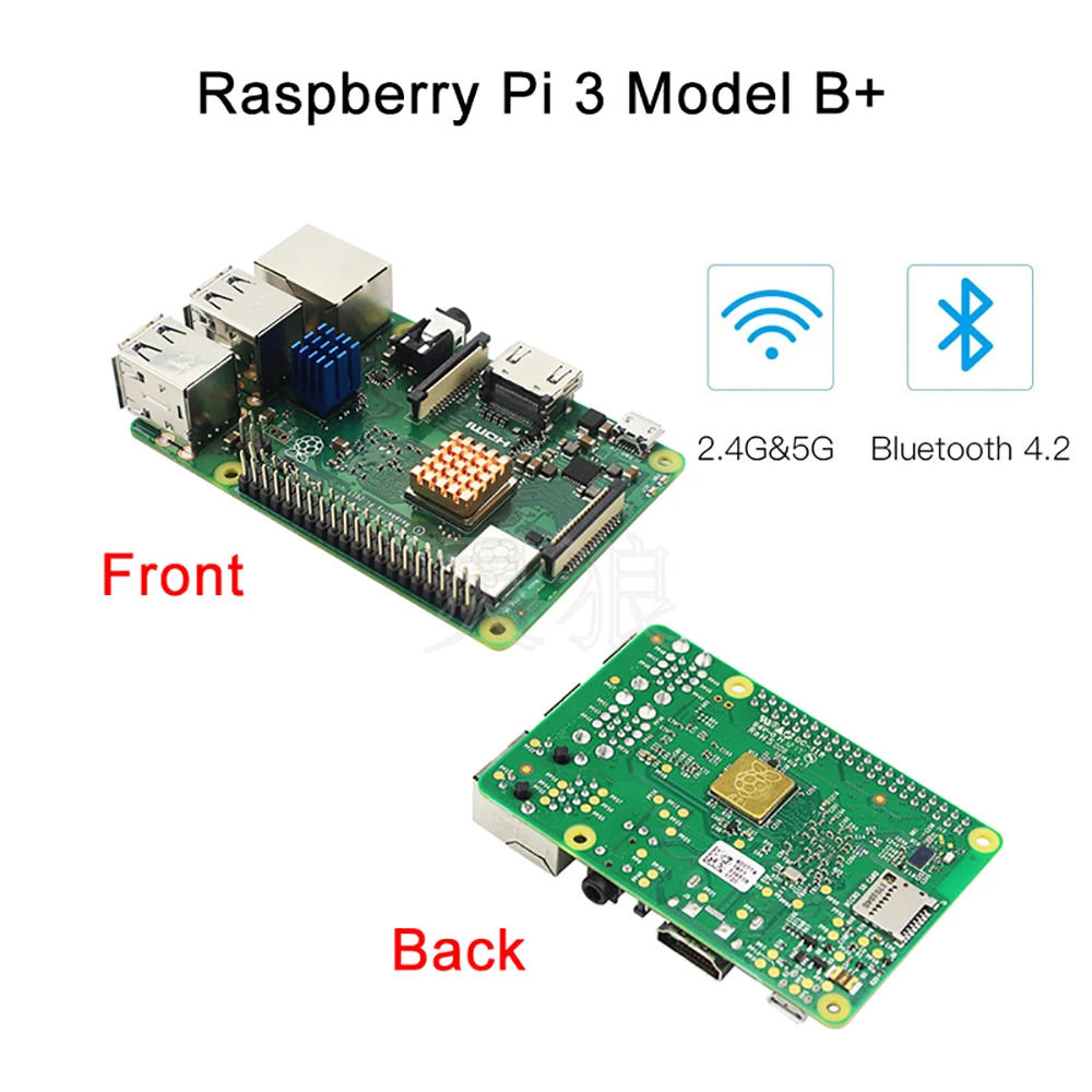 

ITINIT R126 Raspberry Pi 3B/3B+ Heat Sink 1 Aluminum + 2 Copper 1 with Logo Cooling Pad Disipador Radiator Heatsink Cooler