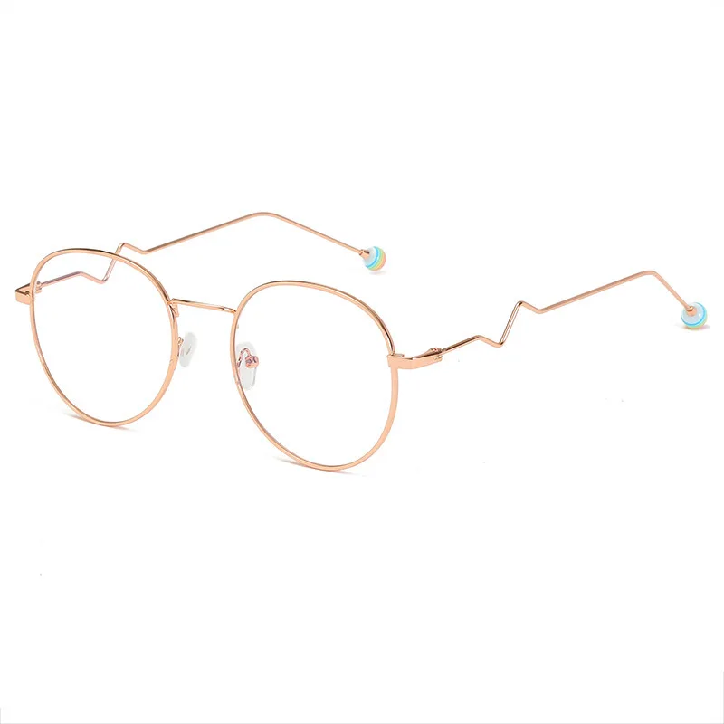 

2021 new Korean flat lens women's fashion finished myopia glasses fashion pearl candy color net red same
