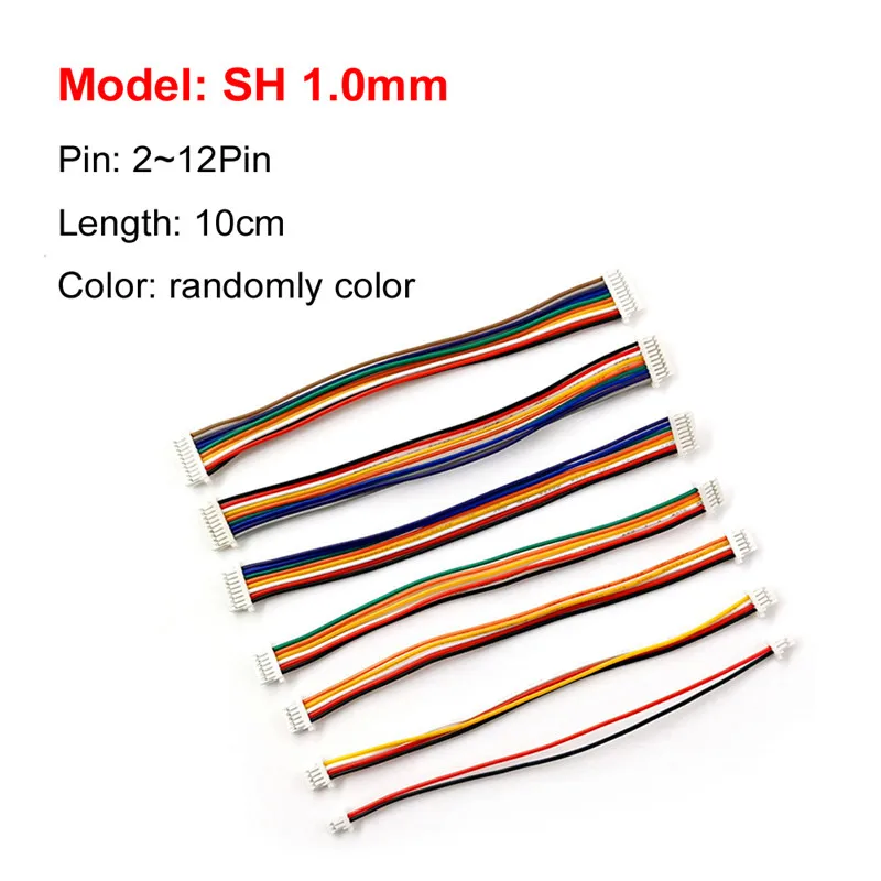 10 шт. Разъемы JST SH ZH XH PH 1,0 мм 1,25 мм 1,5 мм 2 мм 2,54 мм 2,0 2/3/4/5/6/7/8/9/10/11/12-контактные женские разъемы и соединитель с кабелем.