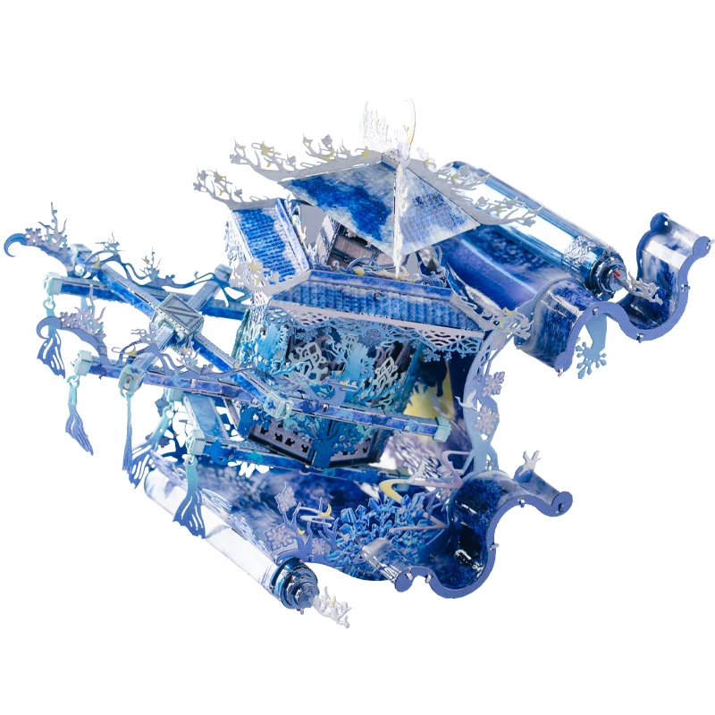 Художественная модель MU 3D металлическая головоломка Лунная крашеная Рассветная