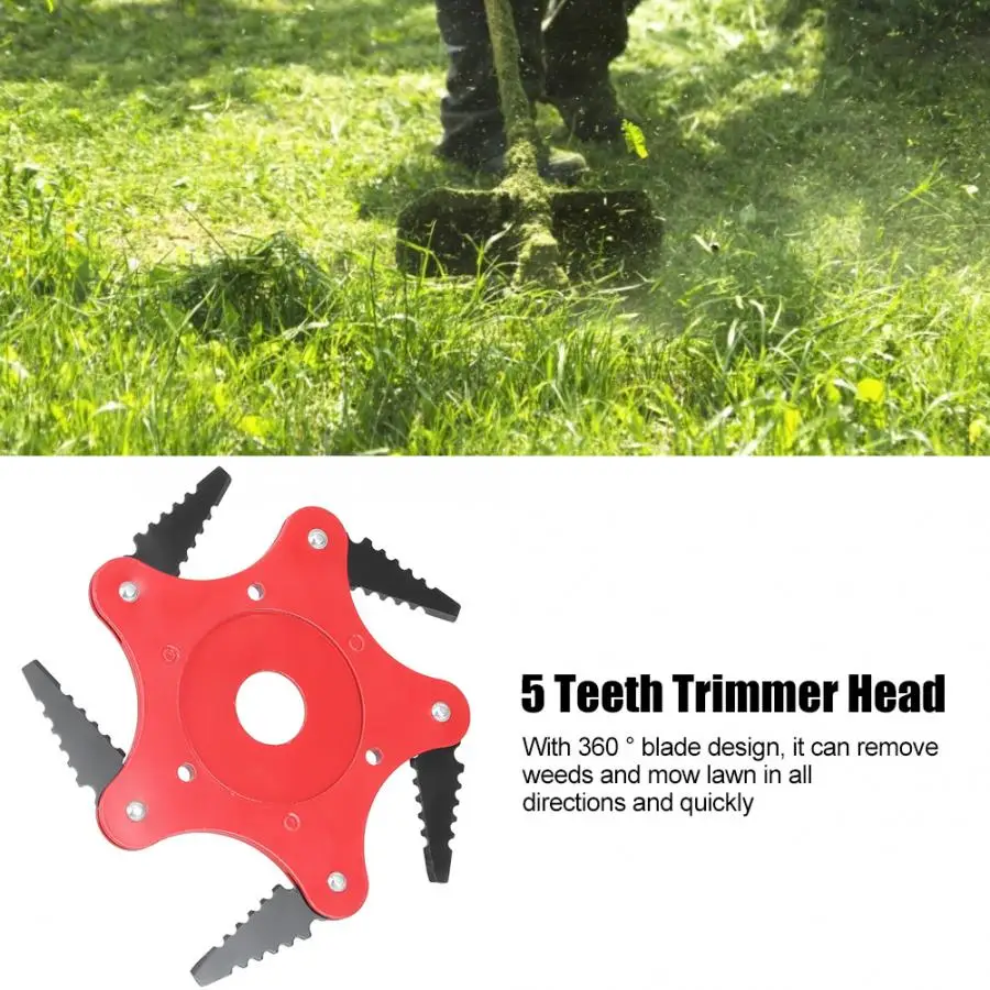 Garden Lawn Trimmer Blade Universal 5 Teeth Head Replacement Chain Saw Mower Accessories | Дом и сад
