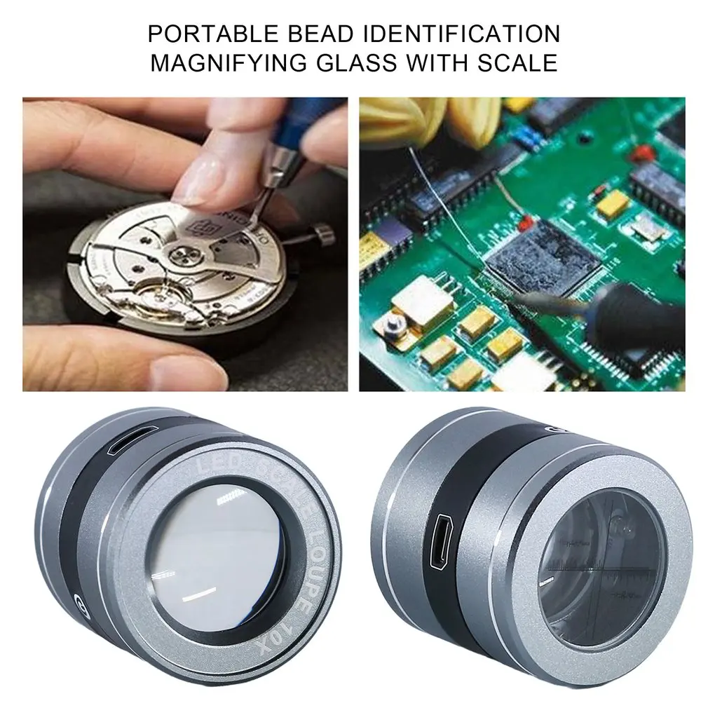

10X Jewelers Eye Loupe Loop Magnifier Magnifying Glass Watchmakers Jewelry Tools Drop Shipping