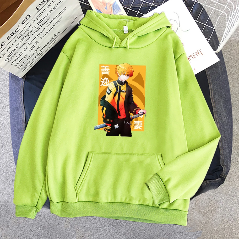 

Anime Hoodie Men Women Demon Slayer Zenitsu Print Harajuku Oversized Sweatshirt Streetwear Fashion Couple Clothes Casual Warmth