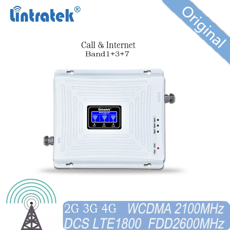 Усилитель сотового сигнала 4g репитер gsm 2g 3g lintratek Мобильный усилитель LTE 2600 МГц WCDMA
