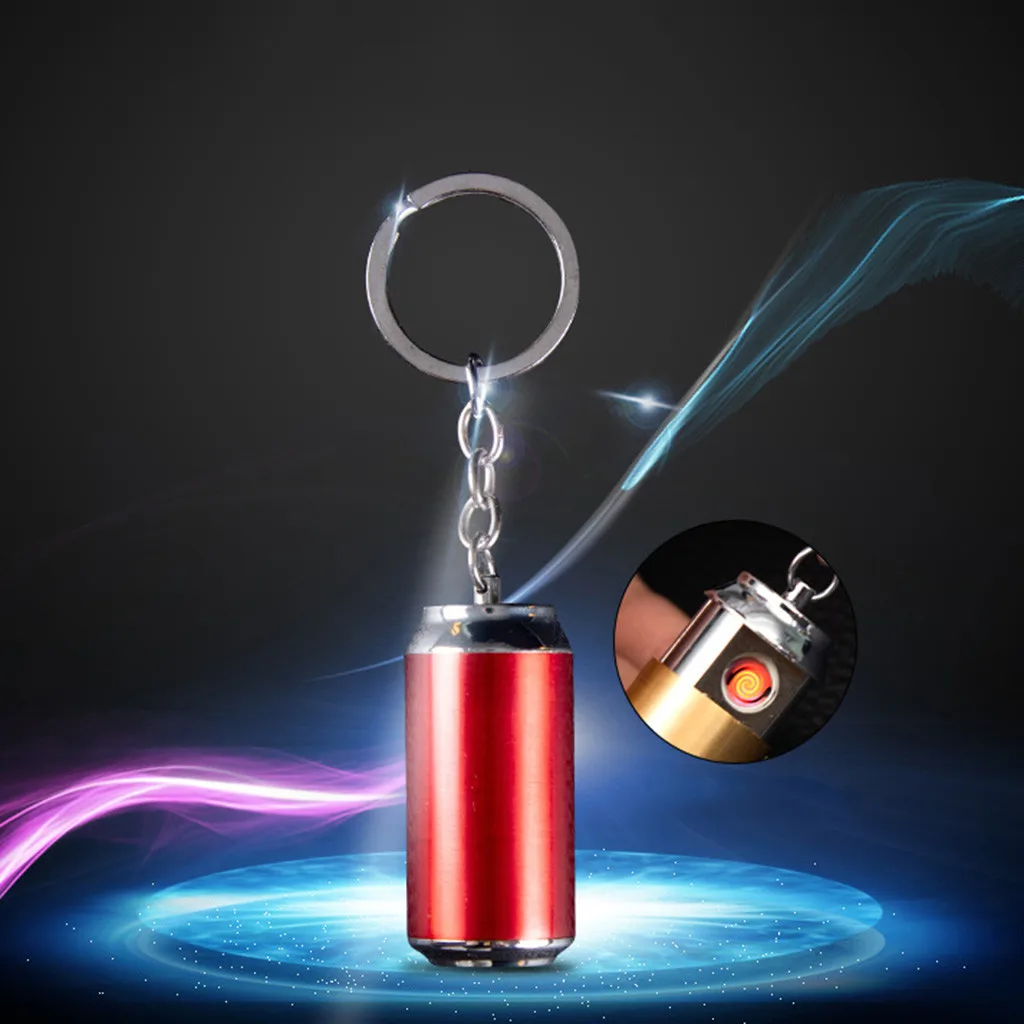 Открытый USB Перезаряжаемые персонализированные банок Зажигалка Электронная