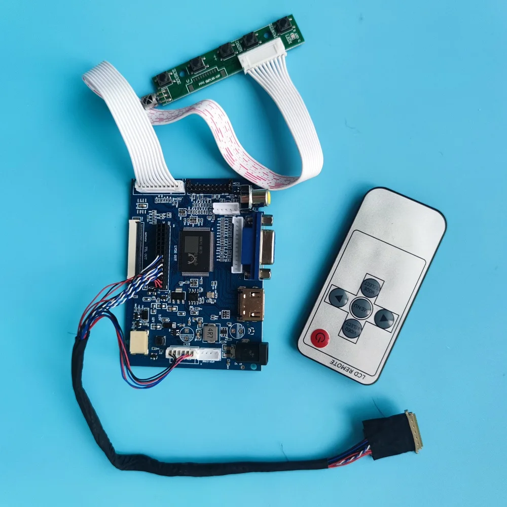 

kit Work for G101STN01 1024x600 Controller Board Screen 40pin driver panel display LED HDMI 2AV remote VGA AV moitor LCD