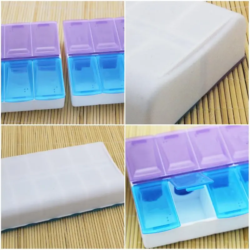 Портативный 7 дневный Еженедельный контейнер для таблеток Дорожный Чехол