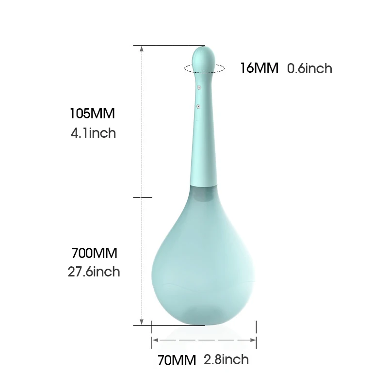 Анальный очиститель силиконовая клизма Душевая насадка для ягодиц здоровый