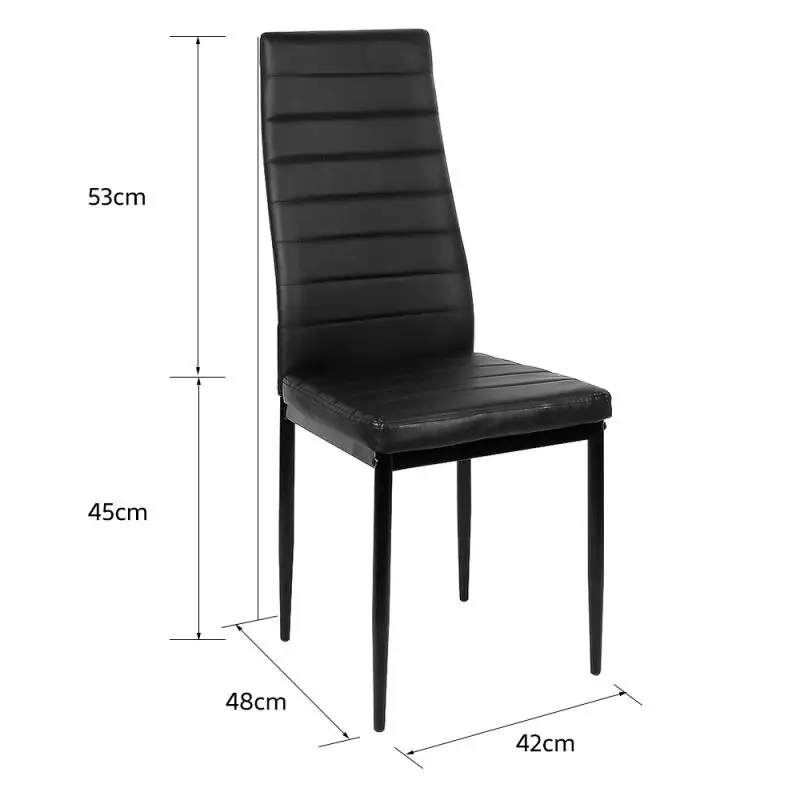 

4Pcs/Set High Quality Backrest Dining Chairs Living Room 8-compartment Lounge Chair Nordic Modern Dining Room Bar Stools HWC