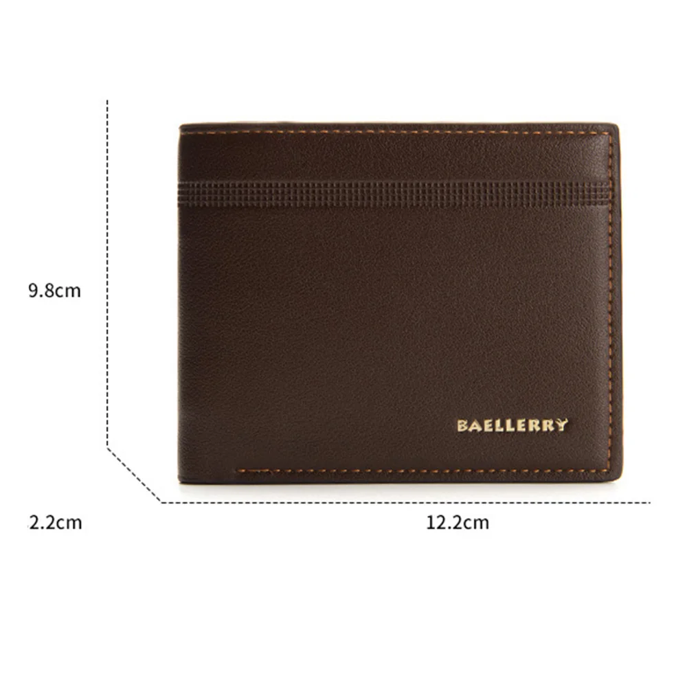 2021 New Men Wallets Name Customized Card Holder High Quality Male Purse PU Leather Business Men Wallets Carteria images - 6