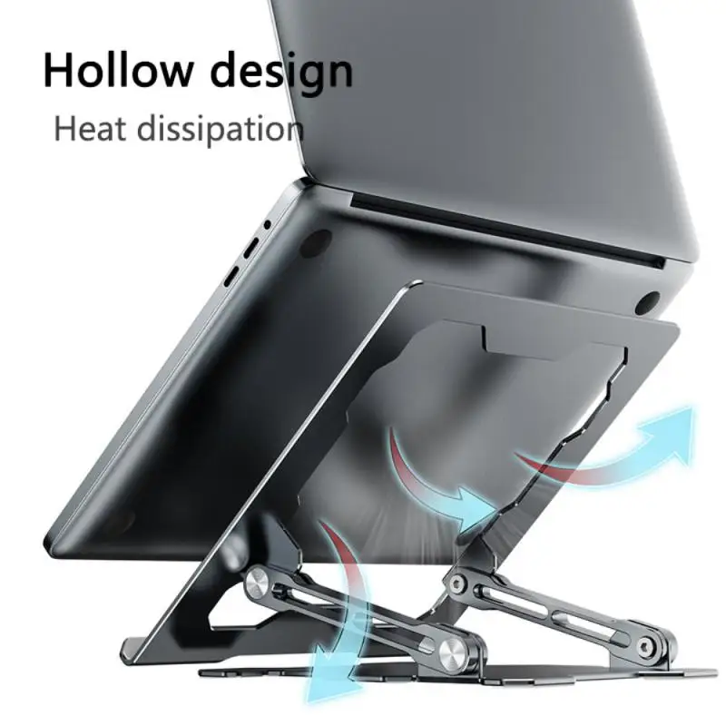 

Portable Laptop Stand Aluminium Foldable Notebook Support Laptop Base Macbook Pro Holder Adjustable Bracket Computer Accessories
