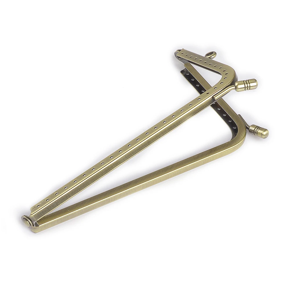 15.5*8.5cm Metal Purse Frame Handle for Clutch Bag Handbag Accessories Making Kiss Clasp Lock Antique Bronze Tone Bags Hardware