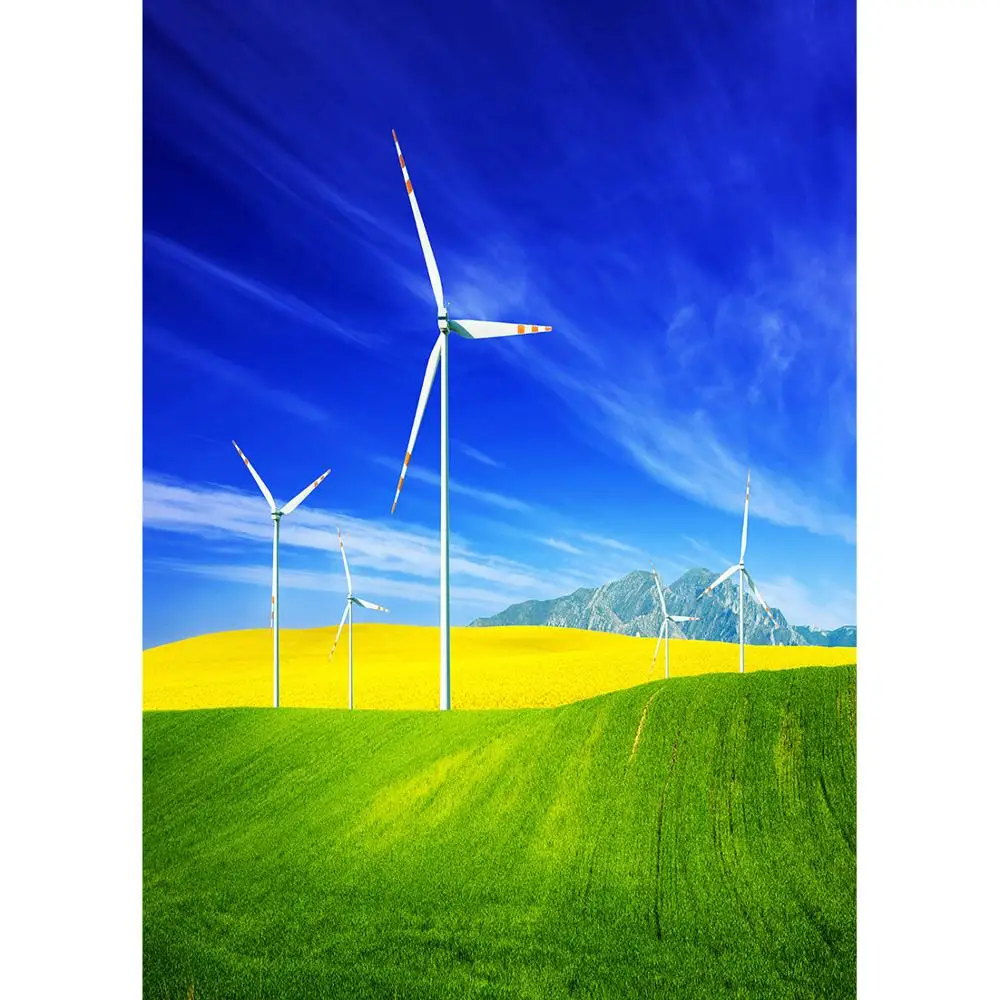 

Prairie Mountain Windmill Photography Background Customized Backdrop Photo Studio for Pets Baby Children Portrait Photophone