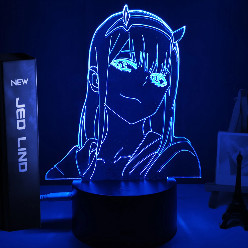 

3d Lamp Figure Nightlight Kids Child Girls Manga Gift Night Light Lamp Anime Zero Two Darling In The Franxx