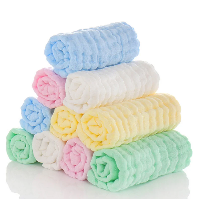 

5 шт./лот 6 слоев мягкие хлопковые муслиновые детские полотенца для лица Детский носовой платок полотенце для лица банное полотенце для корм...