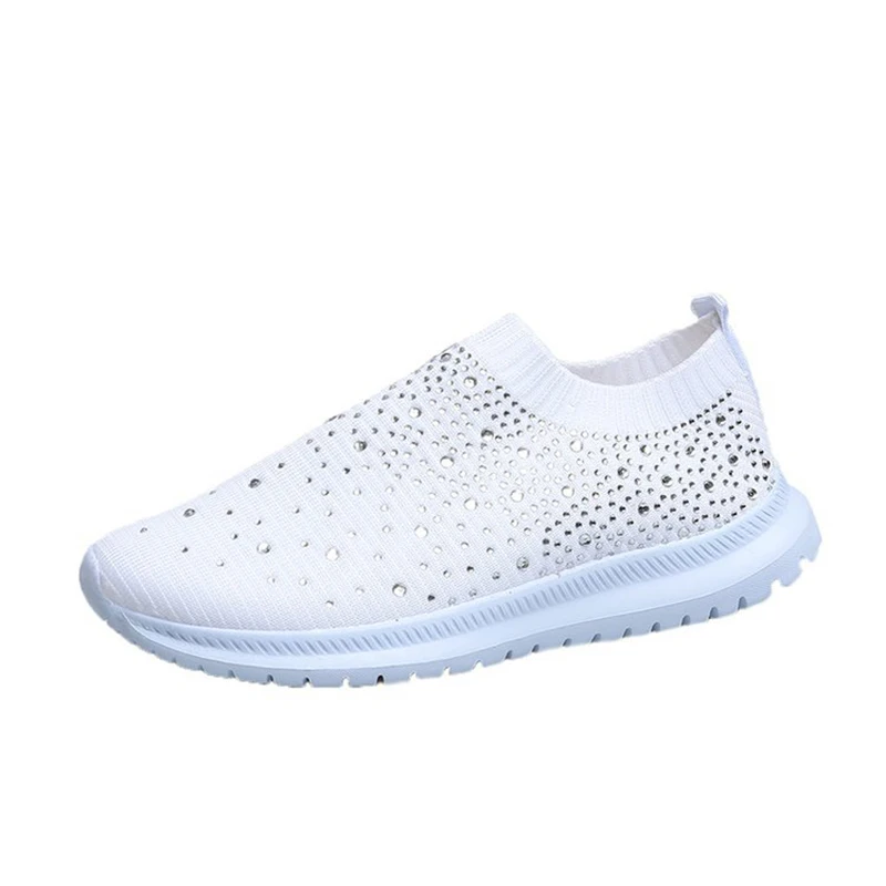 

Spring And Autumn Women's New Vulcanized Shoes High-Quality Woven Sports Shoes, Breathable Casual Shoes Women Flat Shoes