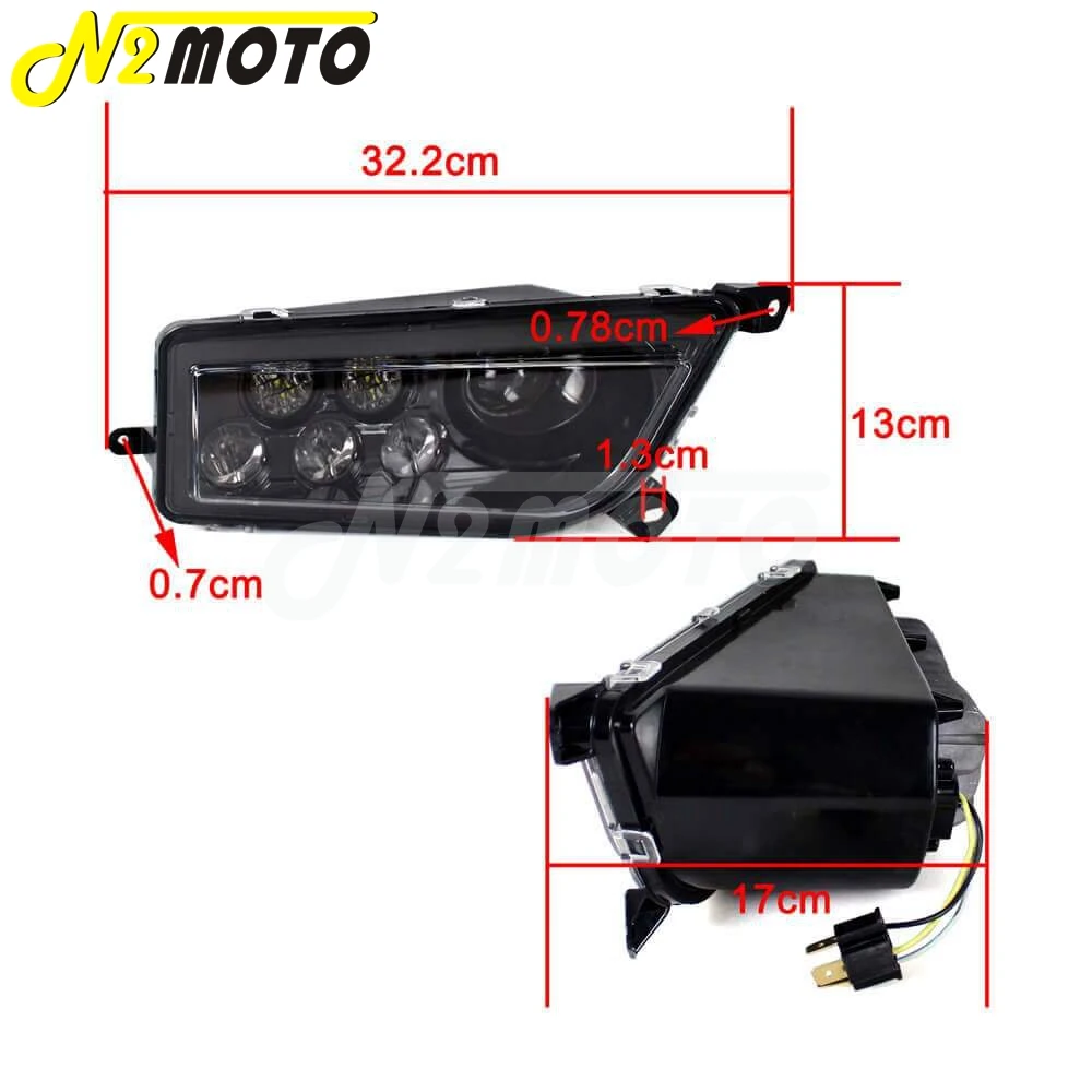 Светодиодный головной фонарь UTV Angel Eye передняя фара DRL с белым Halo Kit высокая/низкая