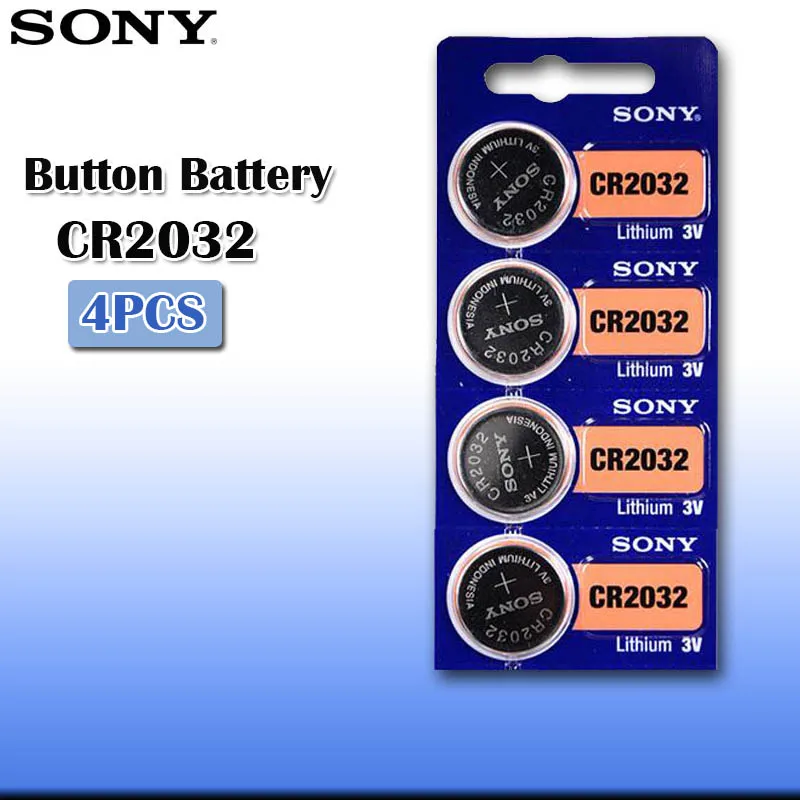 4 шт./лот литиевая батарея sony CR2032 3 в 100% оригинал для часов пультов дистанционного