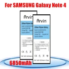 6850 мАч для Samsung Galaxy NOTE 4 N910A N910U N910F N910H N910V N910C EB-BN910BBE сменный аккумулятор SAMSUNG оригинальный аккумулятор