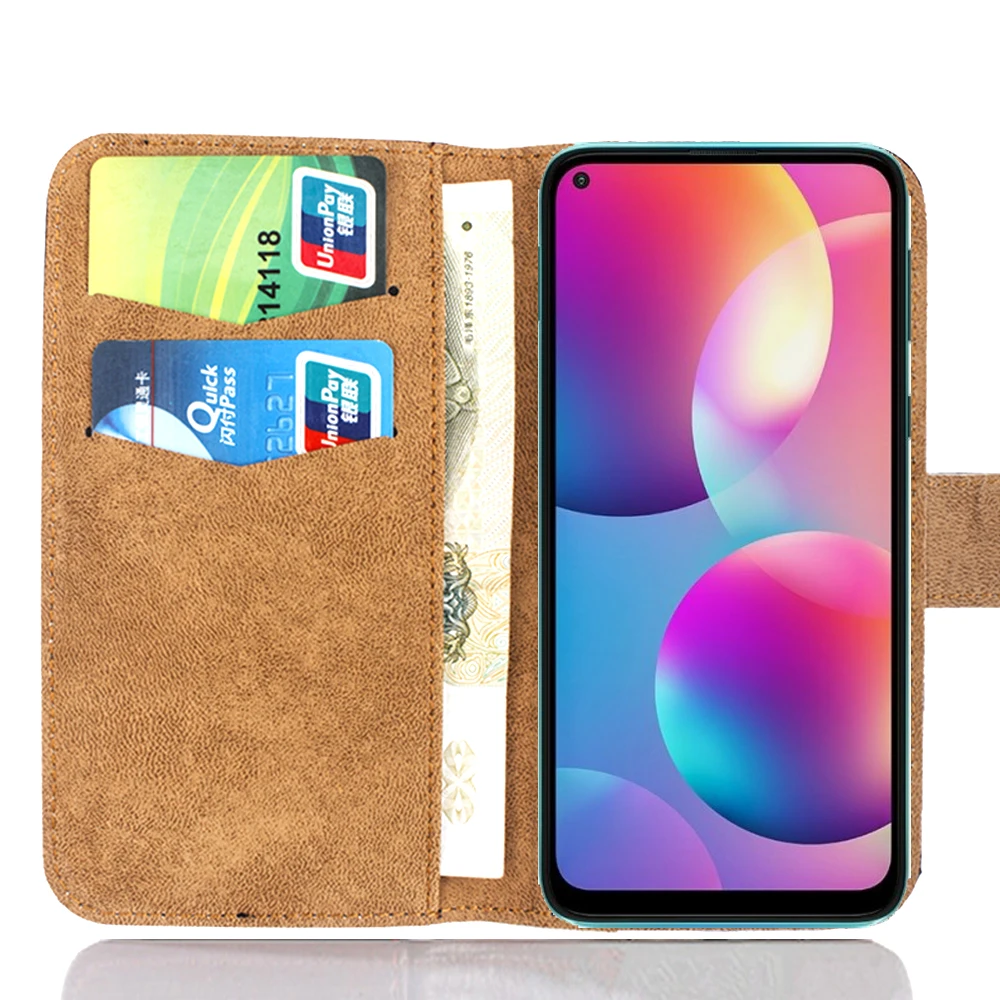 

6 Цвета Vsmart радость 4 Чехол 6,53 "кожи роскошные модные мульти-Функция Vsmart радость 4 чехол Чехол с Отделом для карт для телефона