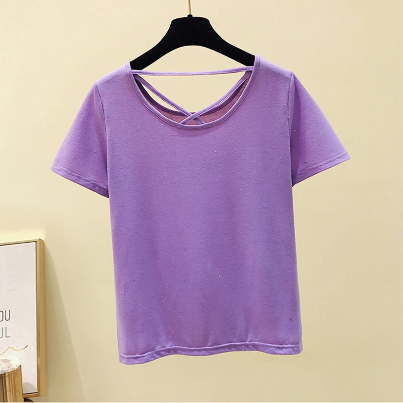 Футболка женская трикотажная с коротким рукавом х/б | Женская одежда