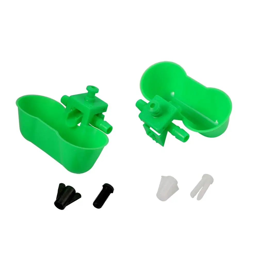 5 комплектов зеленая питьевая вода для перепелок двойная чаша воды с птицей и