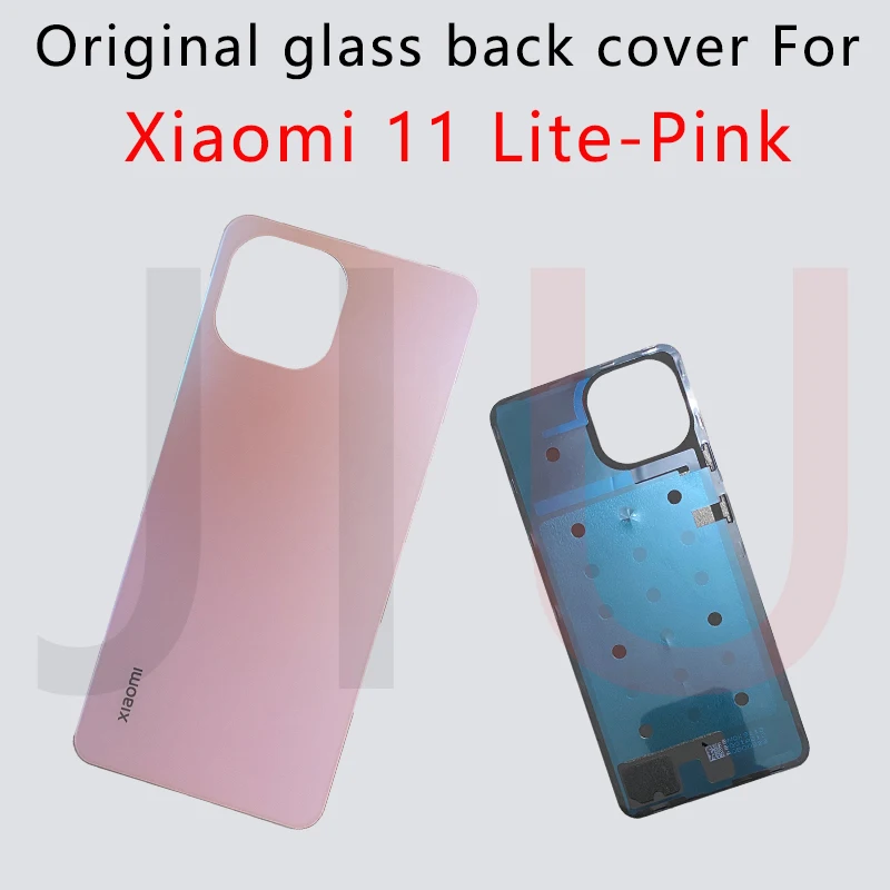 Original Back Cover Glass For Xiaomi Mi11 Lite Battery Housing Door Cases mi 11lite back Replacement | Мобильные телефоны и