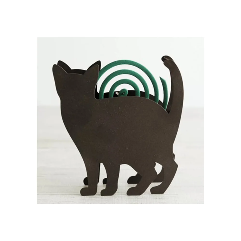 Кота Форма держатель ладана животных комаров кронштейн катушки украшения