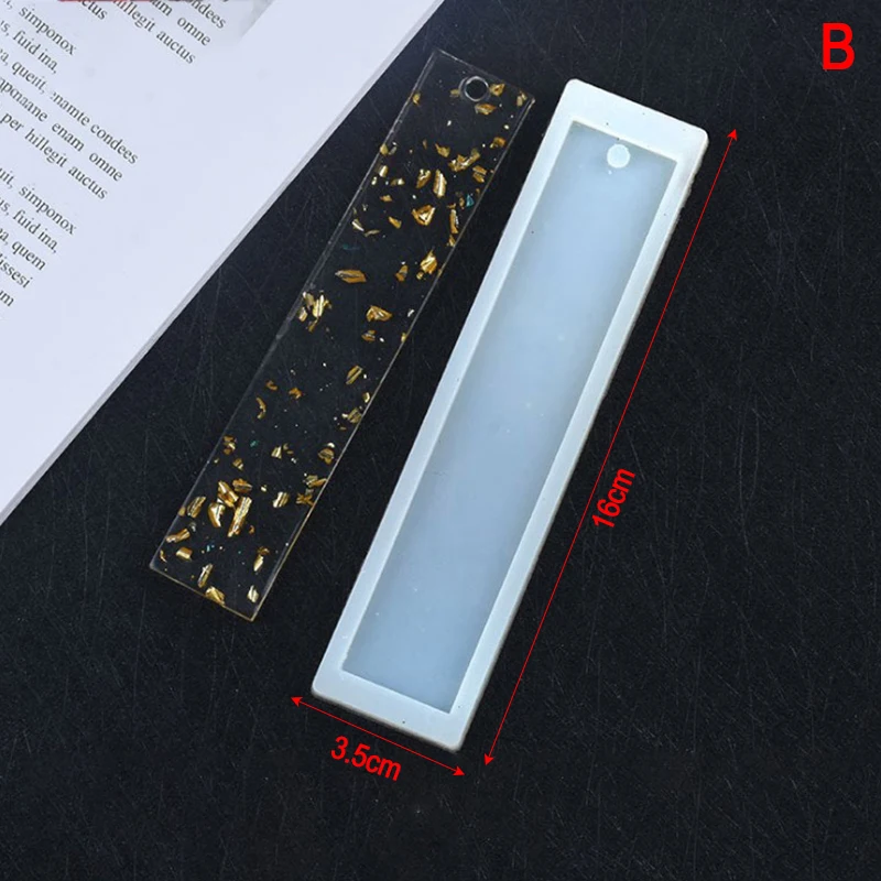 

1/2/3pcs Rectangle Bookmark Silicone Resin Mold For Jewelry Crafts Making DIY Bookmark Crafts Decorating Jewelry Findings