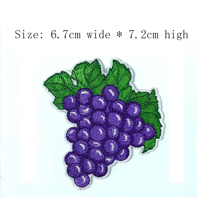 Фиолетовый виноград бесплатная доставка вышивка с высокой ботанией 7 2 см патчи