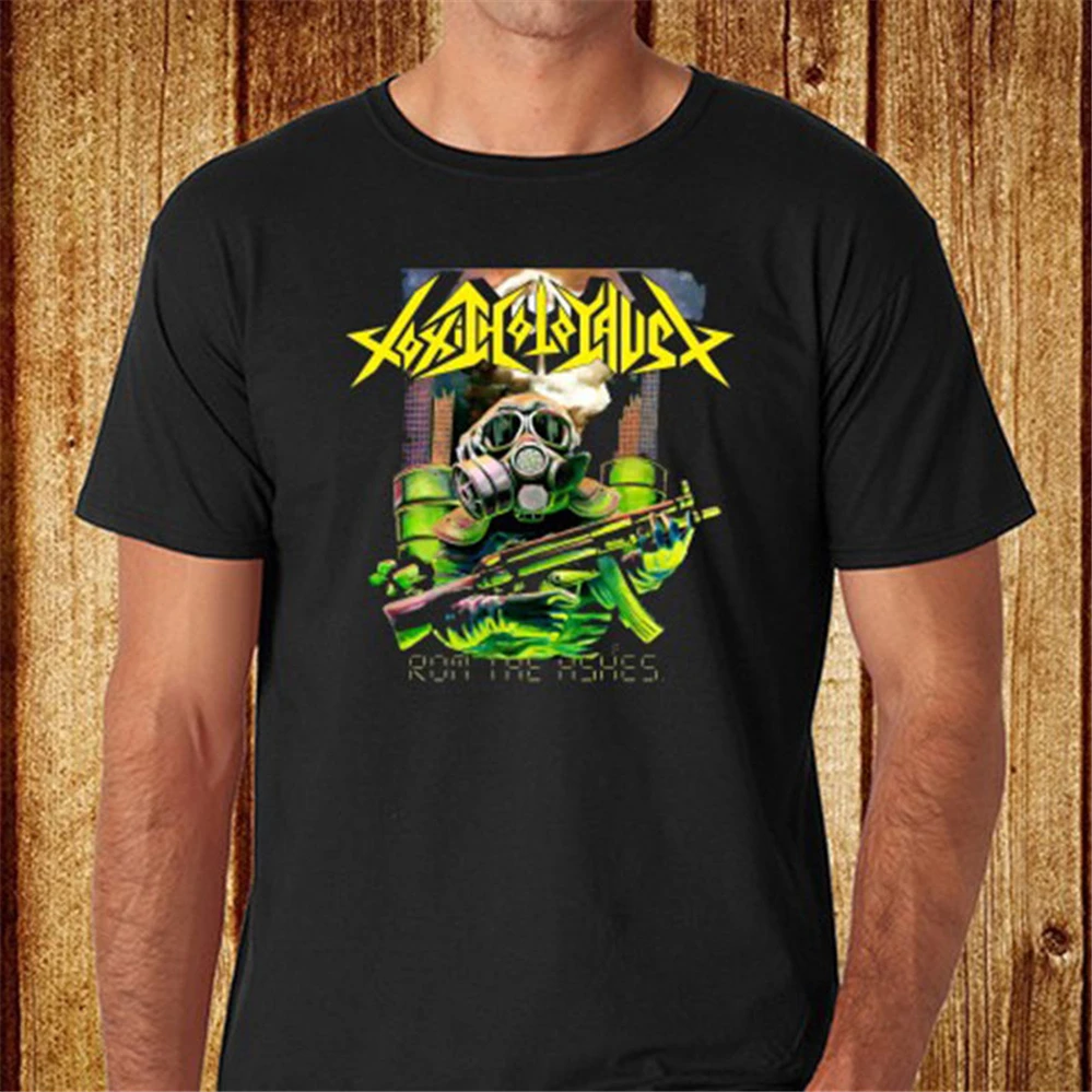 Новый токсичный Холокост металл рок группа Мужская черная футболка Размер S 3XL