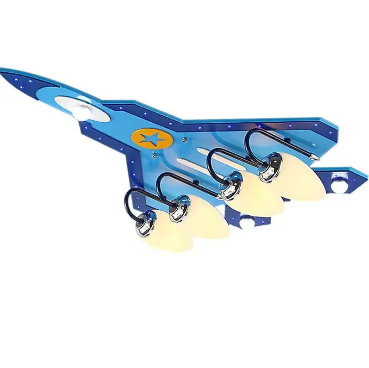 Креативная лампа для детской комнаты спальни мультяшный самолет маленьких