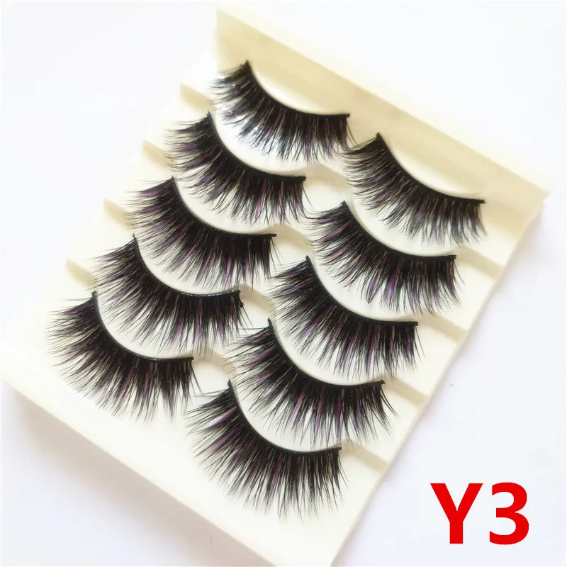 5 пар норковых ресниц натуральные/толстые 3D Искусственные ресницы натуральные