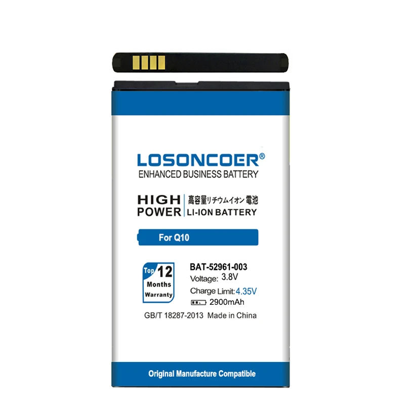 Аккумулятор LOSONCOER 2900 мАч для Blackberry Q10 / LTE SQN100-1 | Мобильные телефоны и аксессуары