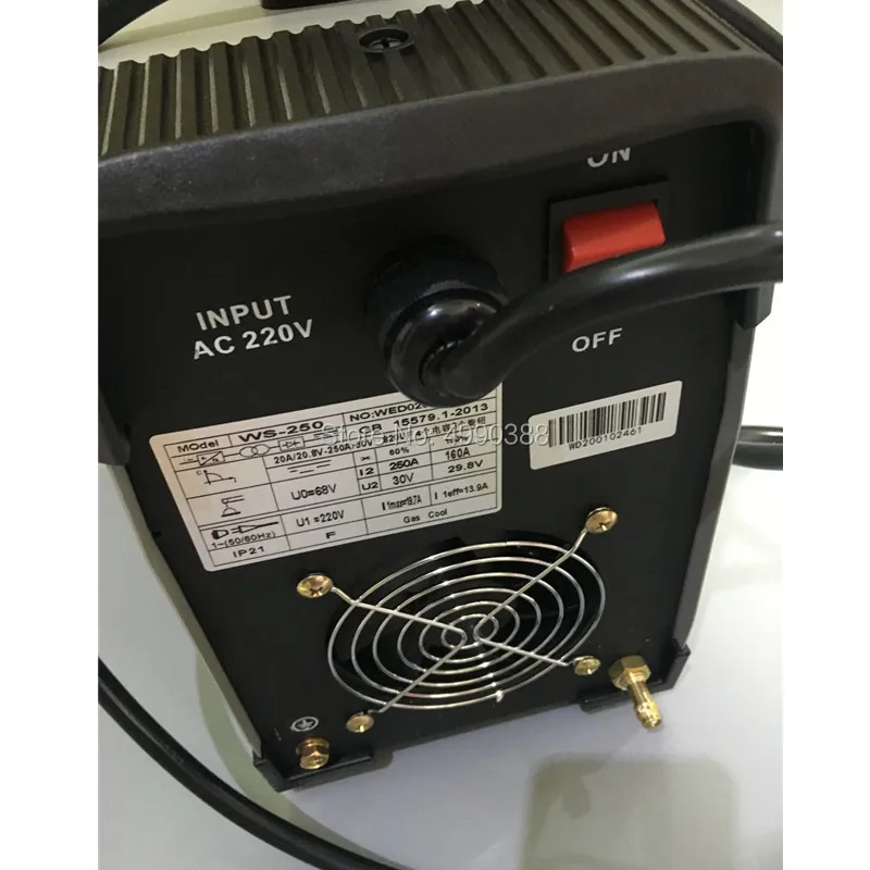 WS 250 2 в 1 дуговой/TIG IGBT инверторный дуговой Электрический сварочный аппарат 220 В а