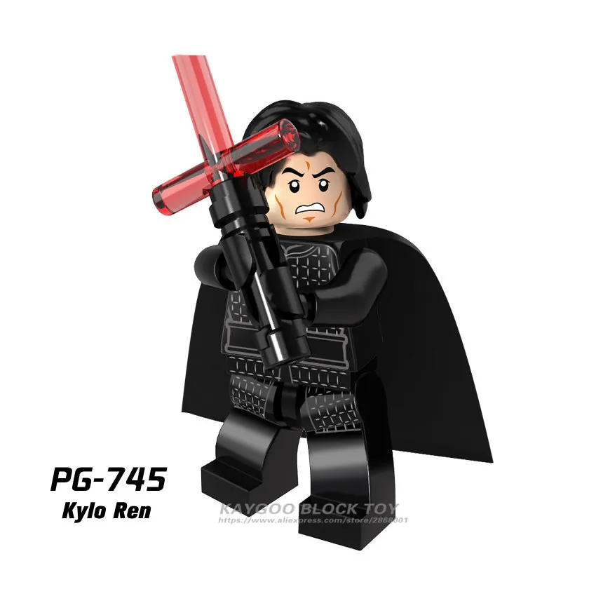 PG745 Фигурки из Звездных Войн Leia Han Solo Yoda Luke Sith Lord Darth Vader Maul Revan Dooku Sidious, строительные блоки, кирпичи, игрушки - Цвет: PG745