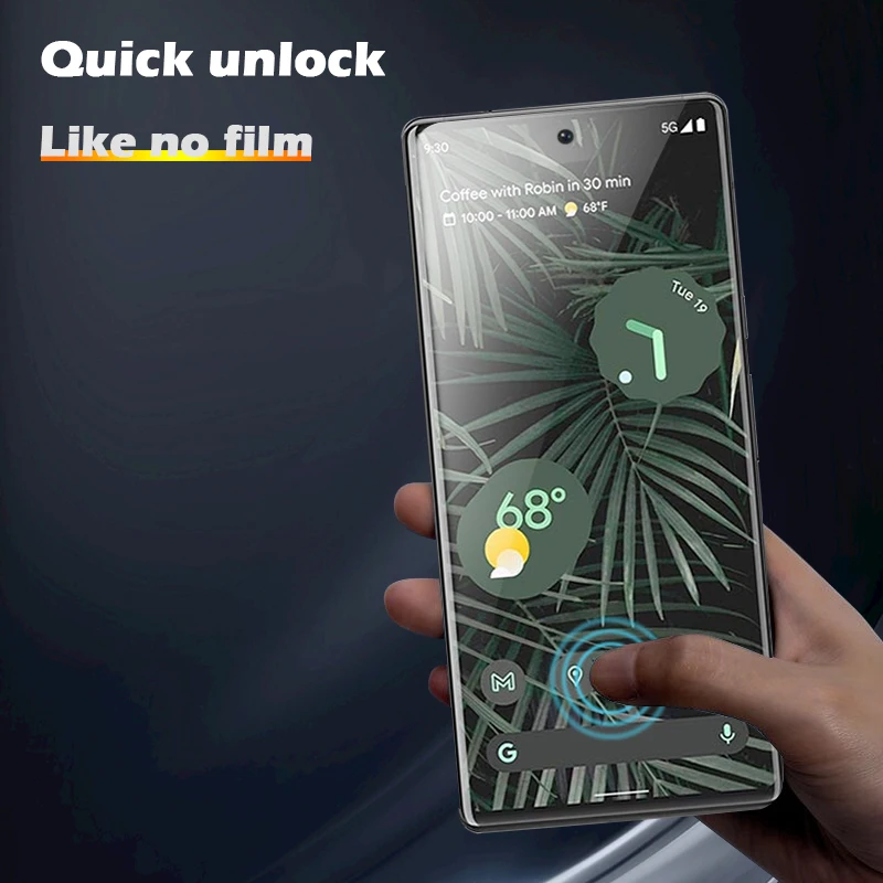 full glue glass for google pixel 6 pro screen protector fingerprint unlock film camera glass for pixel 6pro back hydrogel film free global shipping