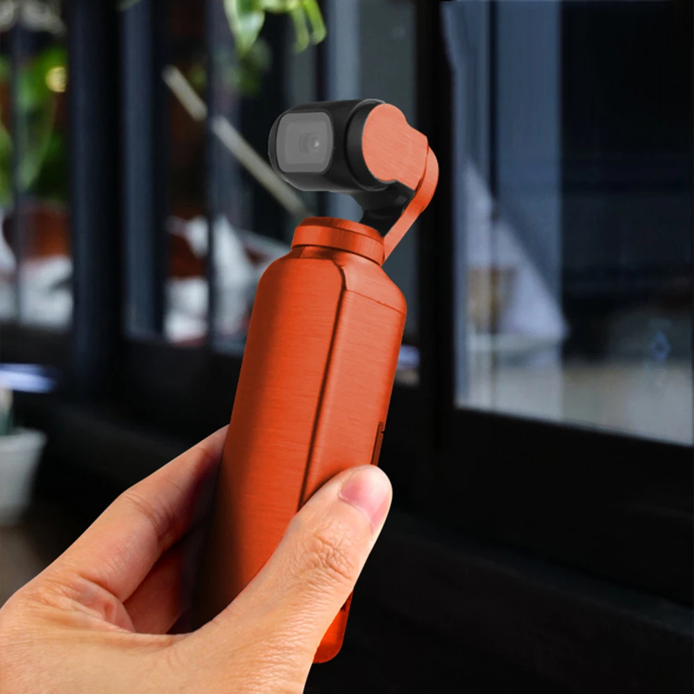 New Camera Sticker Skin Waterproof Metallic Color Anti-scratch DIY Brushed Texture PVC Solid Gimbal For DJI OSMO Pocket | Электроника