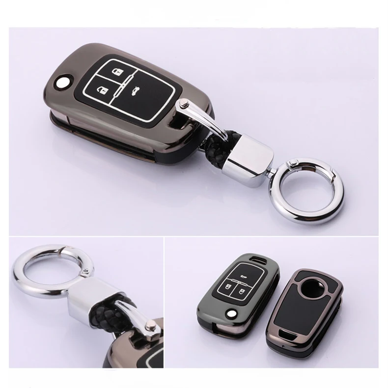 Сплав светящийся чехол для ключа автомобиля для Chevrolet Cruze Aveo Trax Opel Astra Corsa Meriva Zafira Antara J Mokka Insignia для Buick