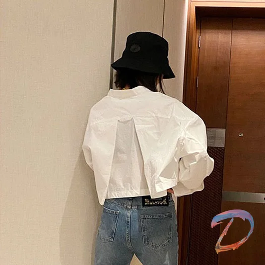 

Рубашки We11done для мужчин и женщин, дизайнерские короткие рубашки с длинным рукавом, модные повседневные рубашки оверсайз Welldone, трендовые Топ...