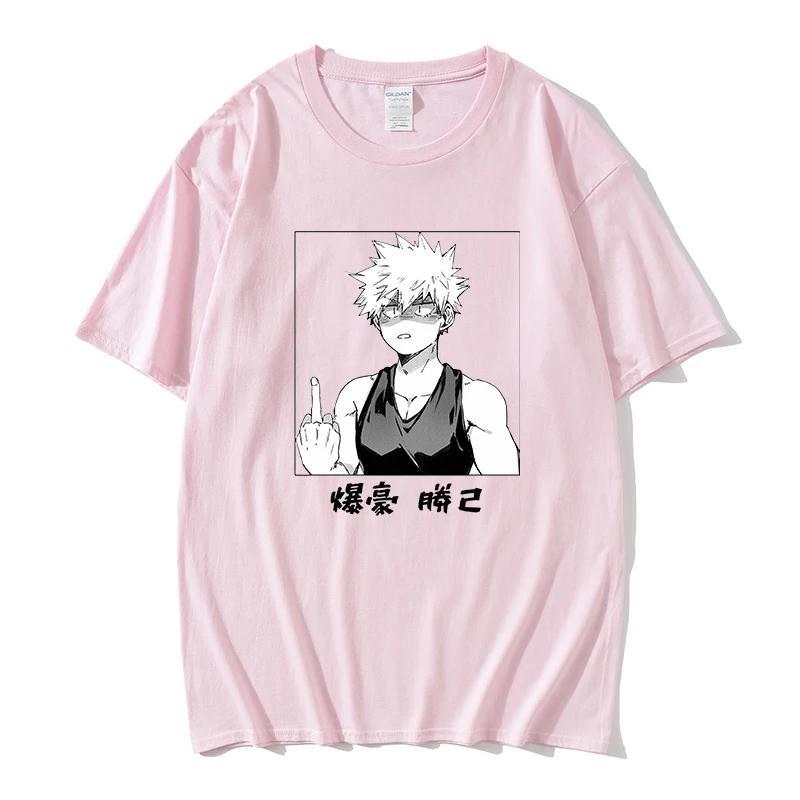 

2021 hot my hero academic T-shirt men's cartoon print T-shirt summer harajuku T-shirt street breathable cotton T-shirt