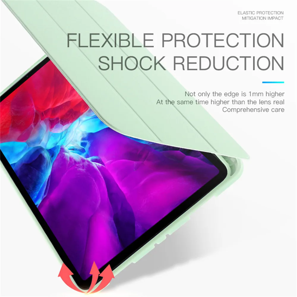 Ультратонкий кожаный защитный флип чехол для iPad Pro 11/12 9 2020 складной планшета