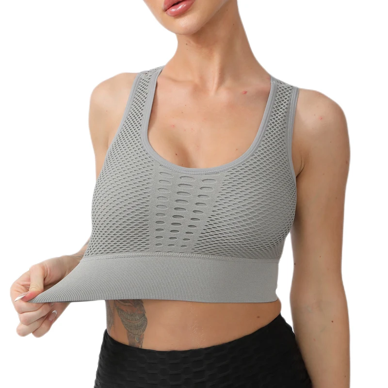 

Yoga Top Women's Gym Sports Bra Underwear Seamless Running Workout Vest Gym Fitness Tank Tops Crop Female Gym Top Bras XS-L Size