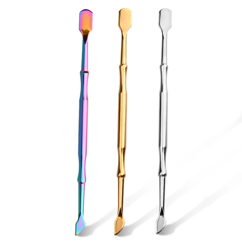 

Радужный Толкатель для кутикулы из нержавеющей стали, фотографические напильники, УФ-Гель-лак для удаления кутикулы, инструмент для ухода з...