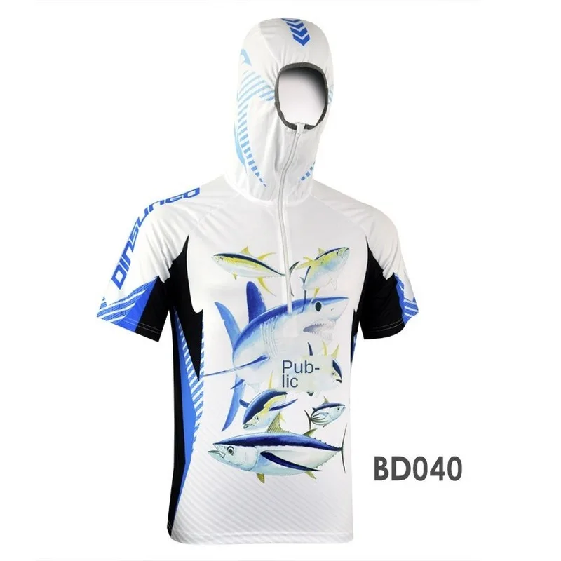 

2020 Ice silk Sunscreen Suits Fishing suit Cycling clothing High Quality Dry Breathable Short Sleeve UV Wicking Deodorant